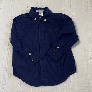 Janie & Jack Navy Button-Down Size 2T